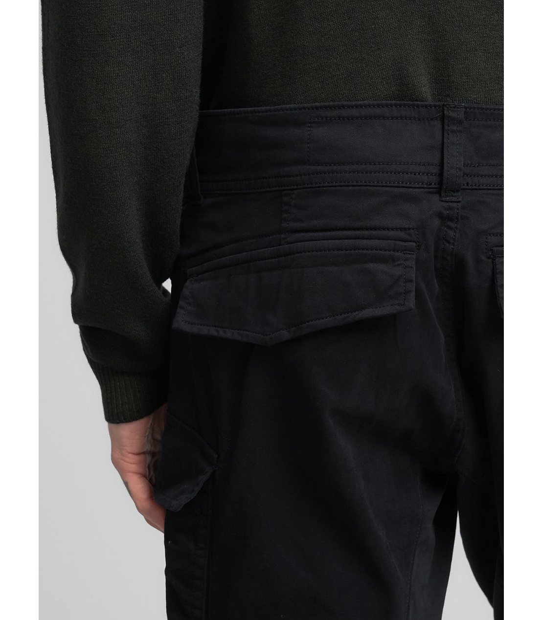 JOE ストレッチコットンツイル カーゴパンツ 詳細画像 ブラック 7